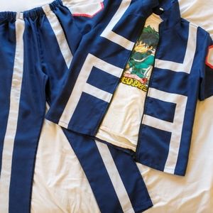 3Pc. BNHA Training Uniform Cosplay w/ Graphic Tee